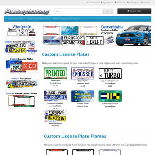 Custom License Plates and Personalized License Plate Frames