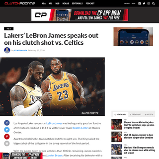 A complete backup of clutchpoints.com/lakers-news-lebron-james-speaks-out-on-his-clutch-shot-vs-celtics/