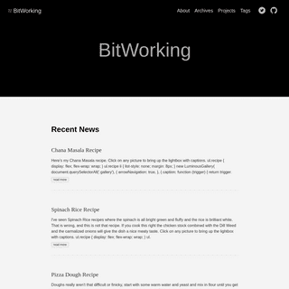 A complete backup of bitworking.org