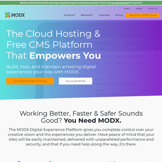 The Digital Experience Platform that Empowers You - MODX