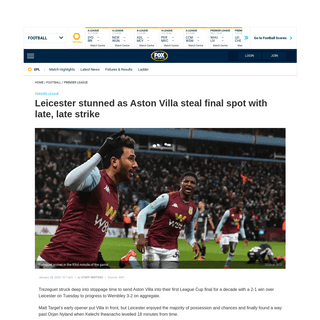 A complete backup of www.foxsports.com.au/football/premier-league/epl-carabao-cup-semi-final-result-aston-villa-vs-leicester-cit