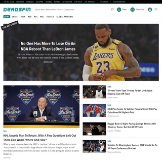 A complete backup of deadspin.com