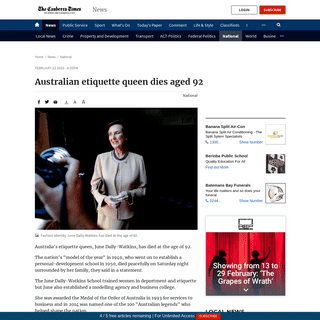 A complete backup of www.canberratimes.com.au/story/6644122/june-dally-watkins-has-died-at-92/?cs=14231
