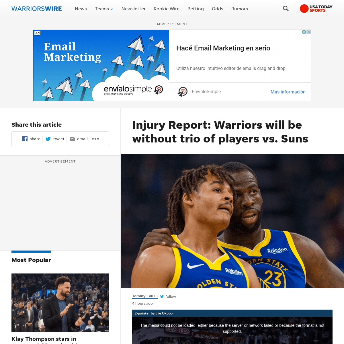A complete backup of warriorswire.usatoday.com/2020/02/29/injury-report-warriors-will-be-without-trio-of-players-vs-suns/