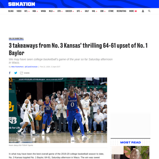 A complete backup of www.sbnation.com/college-basketball/2020/2/22/21148691/kansas-baylor-reaction-score-upset-rematch-big-12-to