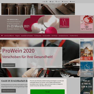 A complete backup of prowein.de