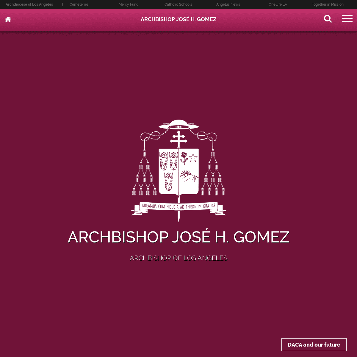 A complete backup of archbishopgomez.org
