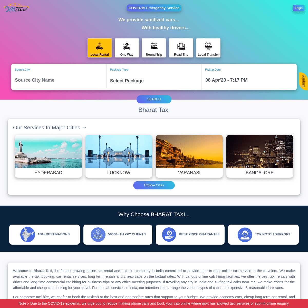 A complete backup of bharattaxi.com
