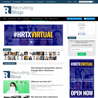 RecruitingBlogs - Recruiting News Recruiting Jobs Recruiting Social Network Human Resources