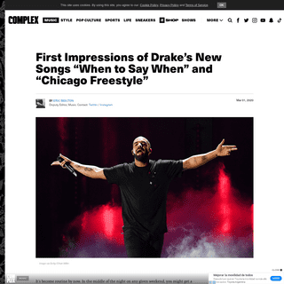 A complete backup of www.complex.com/music/2020/03/drake-new-songs-when-to-say-when-chicago-freestyle-first-impressions