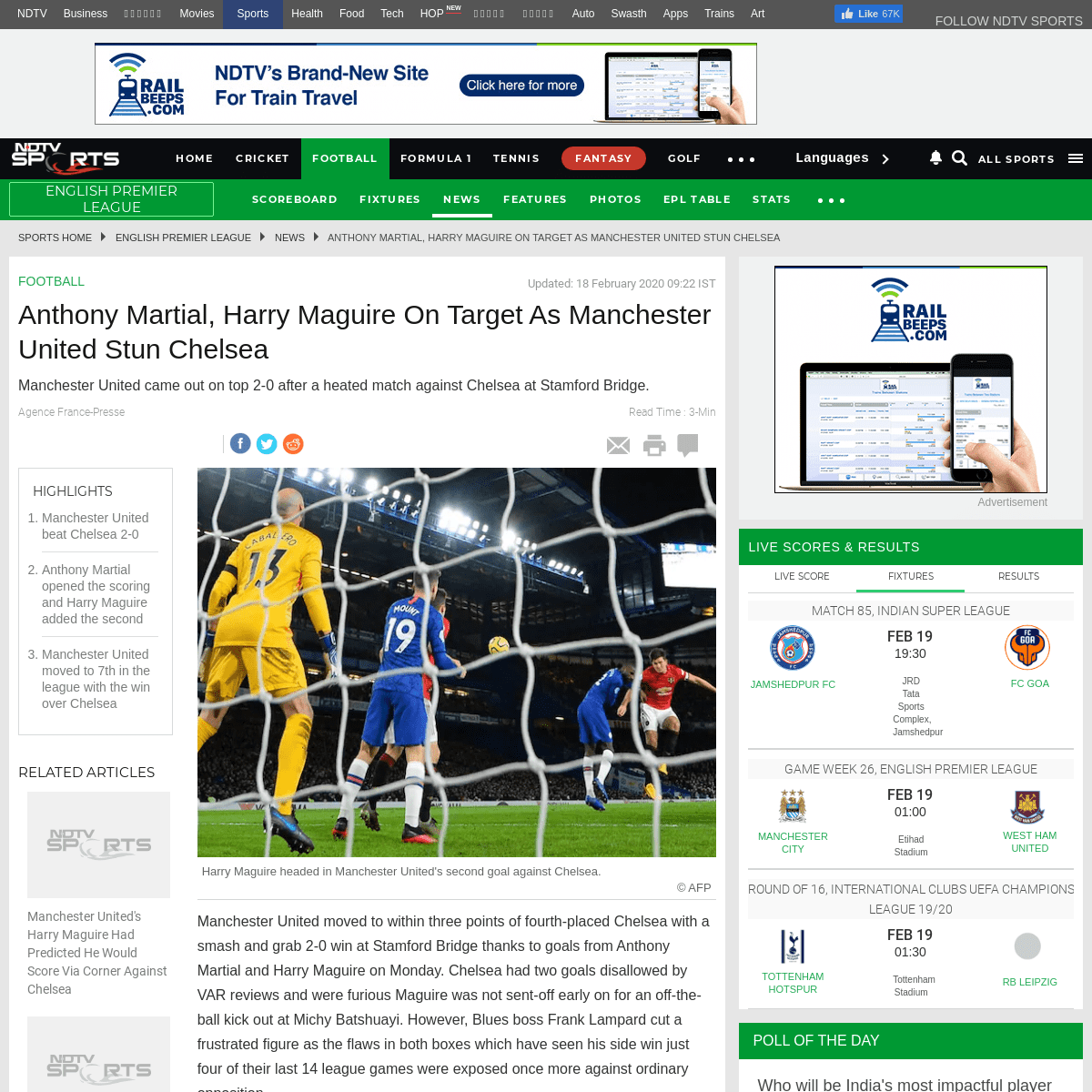 A complete backup of sports.ndtv.com/english-premier-league/chelsea-vs-man-united-anthony-martial-harry-maguire-on-target-as-man