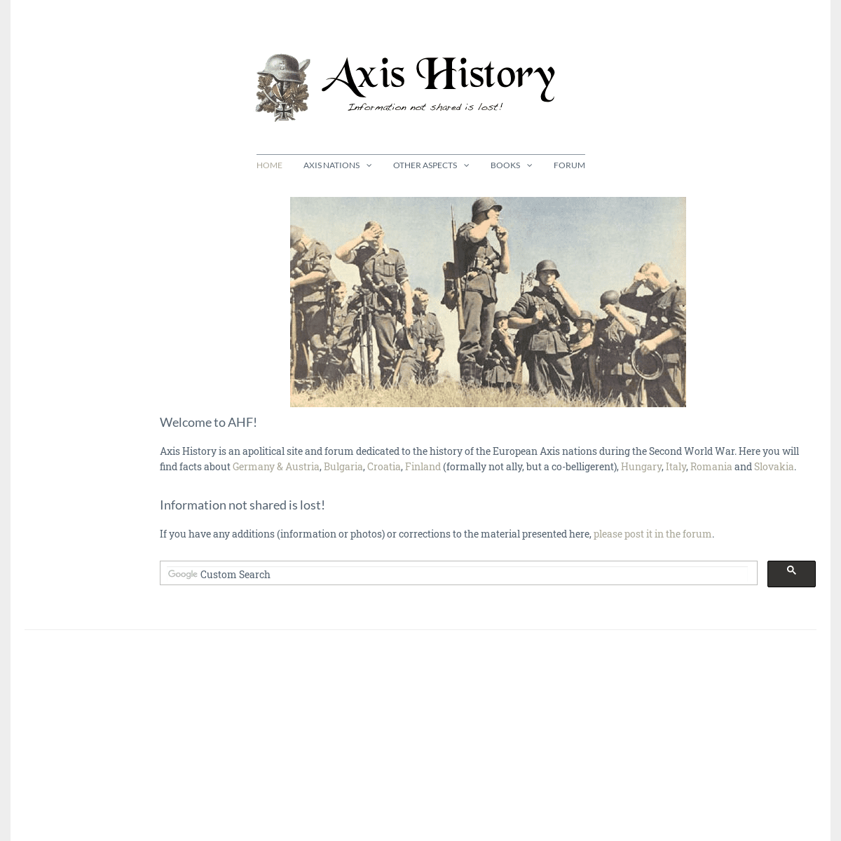 A complete backup of axishistory.com