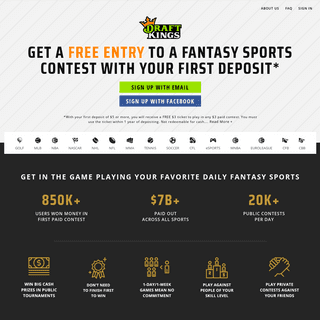 DraftKings - Daily Fantasy Sports For Cash