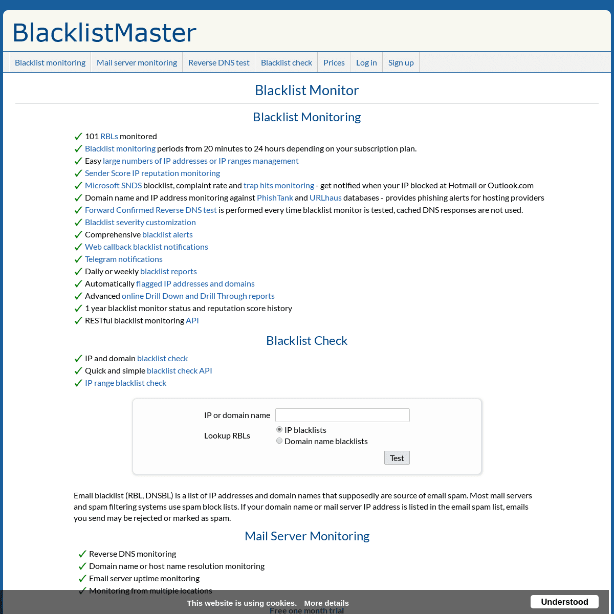 A complete backup of blacklistmaster.com
