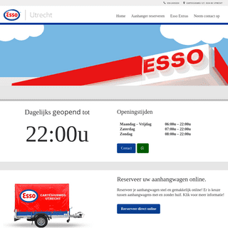 Brandstoffen - Aanhangwagenverhuur - Shop - Esso Utrecht