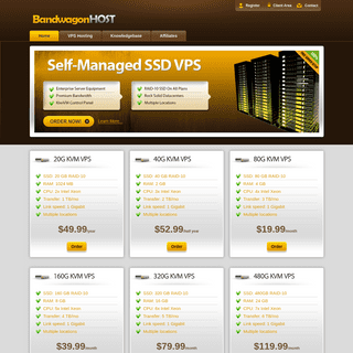 Mass VPS hosting on Enterprise equipment - BandwagonHost VPS
