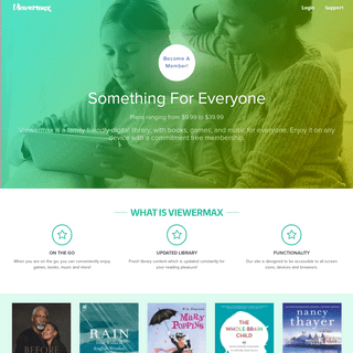 A family friendly digital library with books, music and more