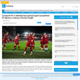 A complete backup of futbol.pl/news/550832_Liverpool_FC_w_skladzie_bez_gwiazd_ogral_szczesliwie_III-ligowca_i_walczy_o_Puchar_An