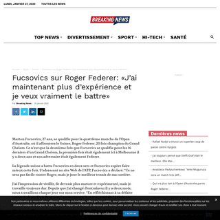 A complete backup of www.breakingnews.fr/sport/tennis/fucsovics-sur-roger-federer-jai-maintenant-plus-dexperience-et-je-veux-vra