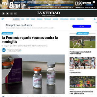 La Provincia reparte vacunas contra la meningitis - La Verdad Online de JunÃ­n, Buenos Aires, Argentina
