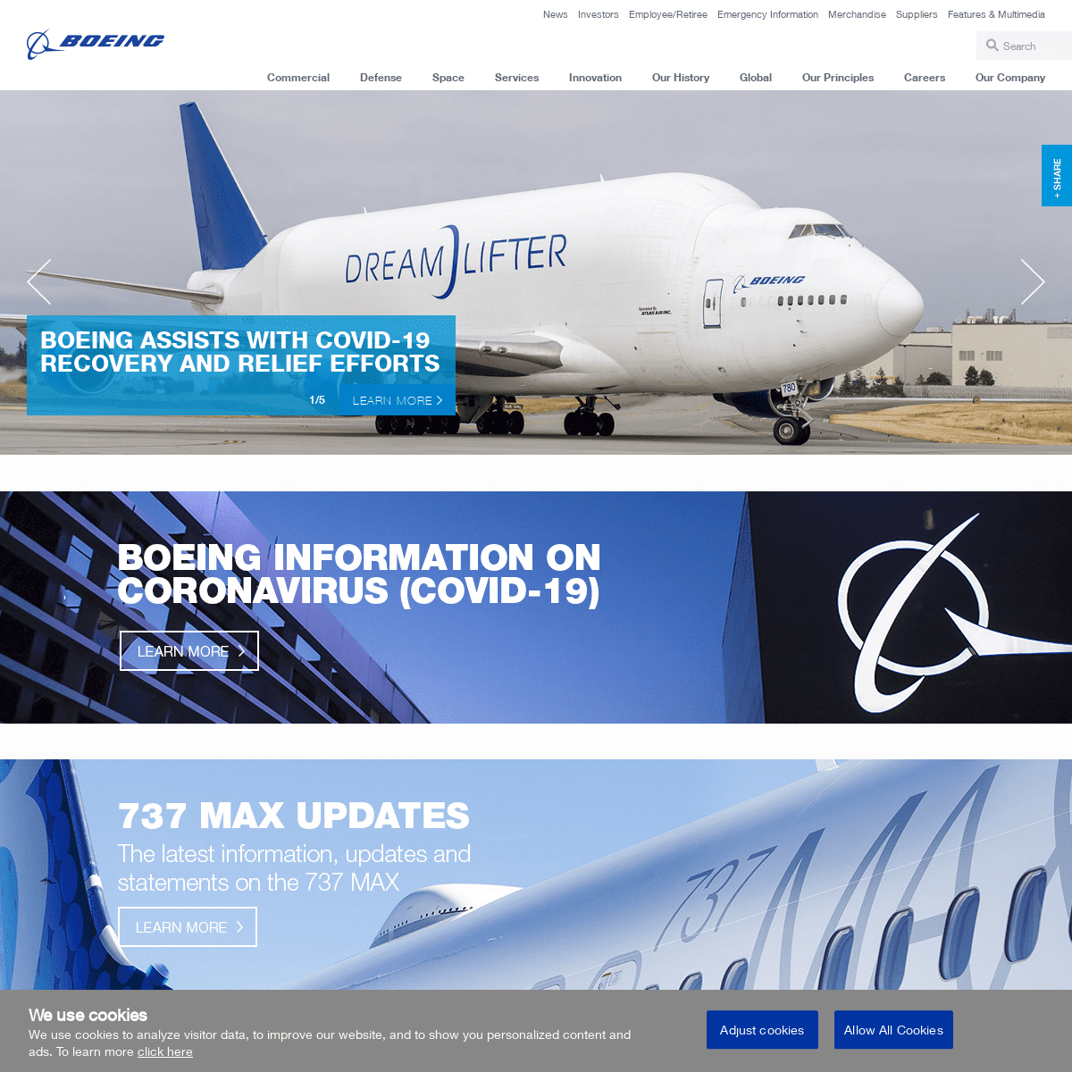A complete backup of boeing.com