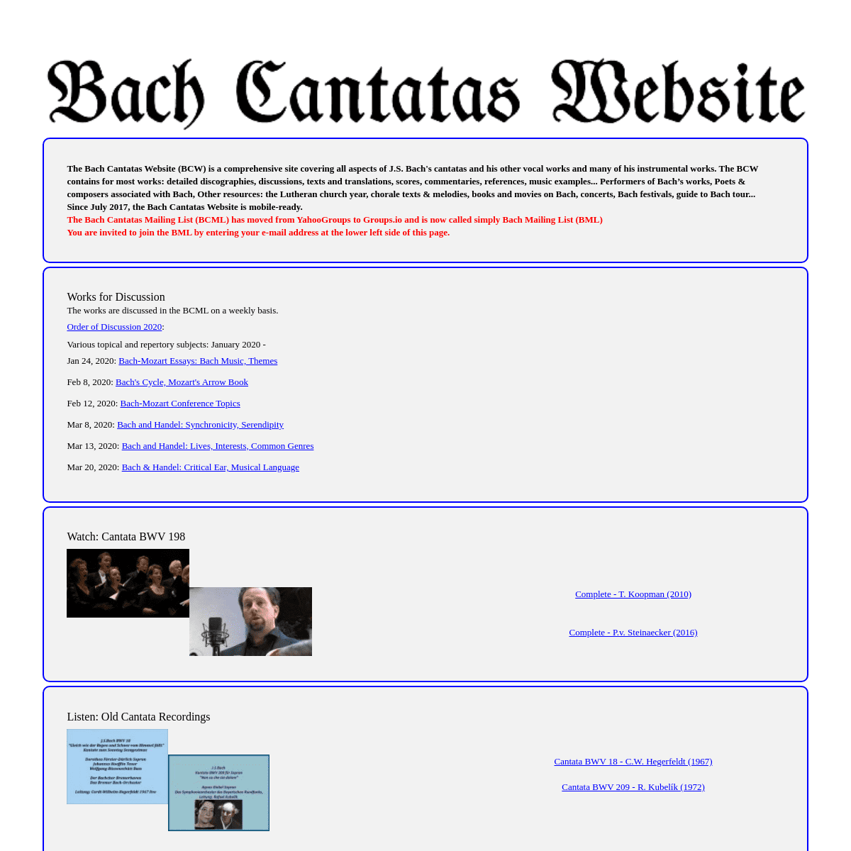 A complete backup of bach-cantatas.com