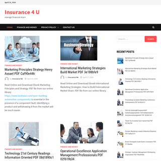 Insurance 4 U â€“ manage financial share
