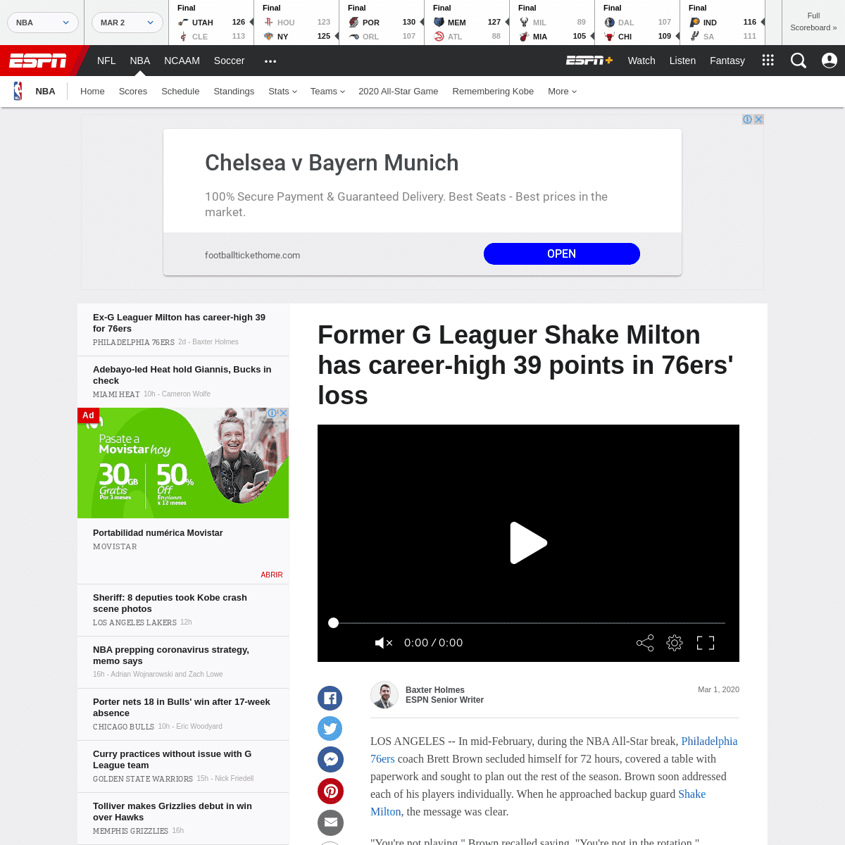 A complete backup of www.espn.com/nba/story/_/id/28817241/former-g-leaguer-shake-milton-career-high-39-points-76ers-loss