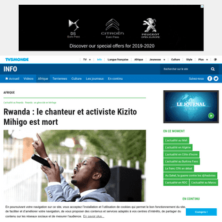 A complete backup of information.tv5monde.com/afrique/rwanda-le-chanteur-et-activiste-kizito-mihigo-est-mort-347236