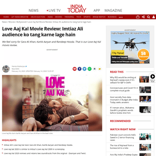 A complete backup of www.indiatoday.in/movies/bollywood/story/love-aaj-kal-movie-review-imtiaz-ali-audience-ko-tang-karne-lage-h