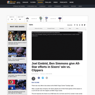 A complete backup of www.nbcsports.com/philadelphia/76ers/joel-embiid-ben-simmons-give-all-star-efforts-sixers-win-vs-clippers