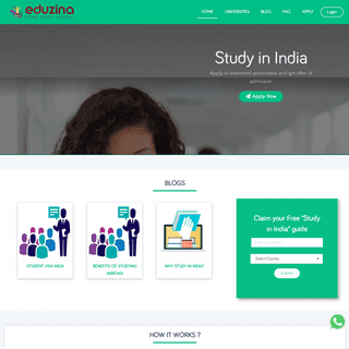 Eduzina.com - Come Study in india