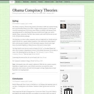 Obama Conspiracy Theories