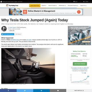 A complete backup of www.fool.com/investing/2020/02/03/why-tesla-stock-jumped-again-today.aspx