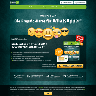 A complete backup of whatsappsim.de