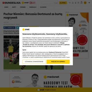 Puchar Niemiec- Borussia Dortmund za burtÄ… rozgrywek - Bundesliga