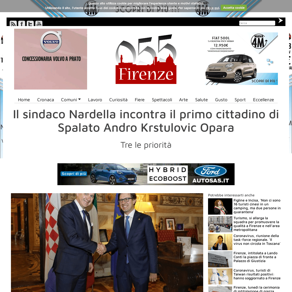 A complete backup of www.055firenze.it/art/196688/Il-sindaco-Nardella-incontra-il-primo-cittadino-di-Spalato-Andro-Krstulovic-Op