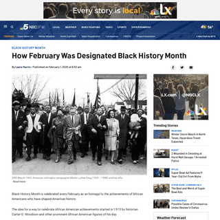 A complete backup of www.nbcdfw.com/news/local/how-february-was-designated-black-history-month/2301310/