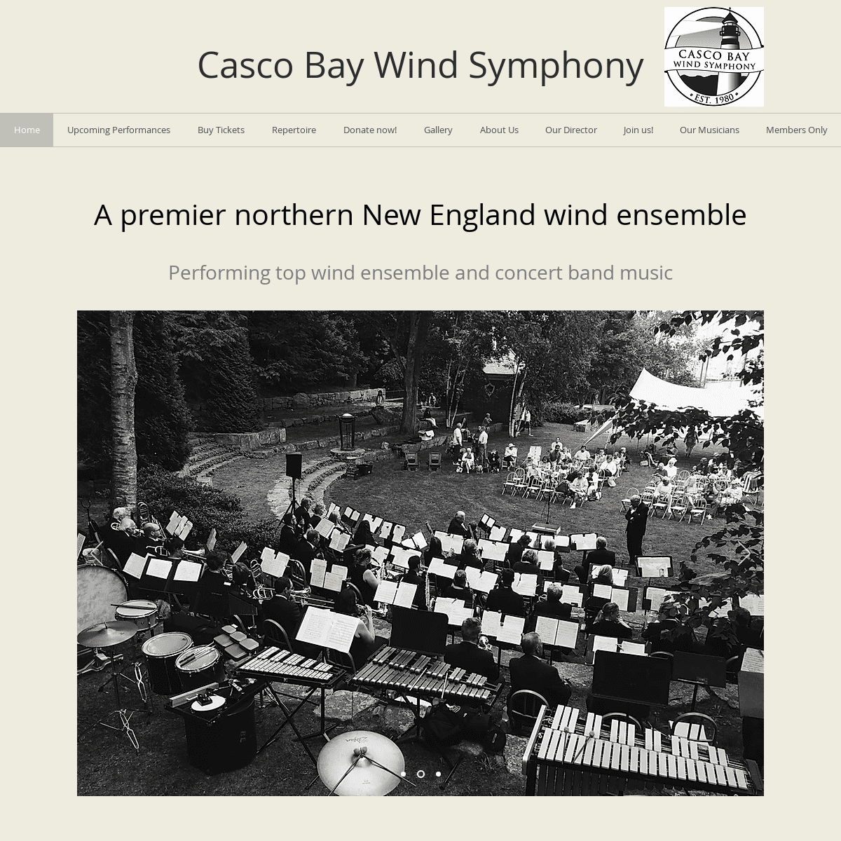 A complete backup of cascobaywindsymphony.org
