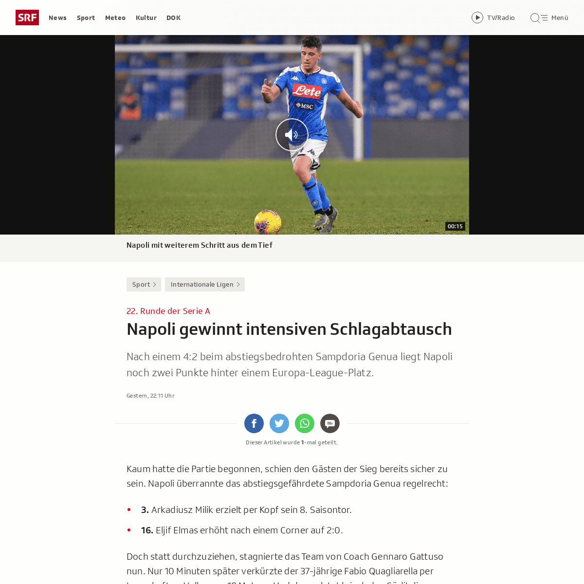 A complete backup of www.srf.ch/sport/fussball/internationale-ligen/22-runde-der-serie-a-napoli-gewinnt-intensiven-schlagabtausc