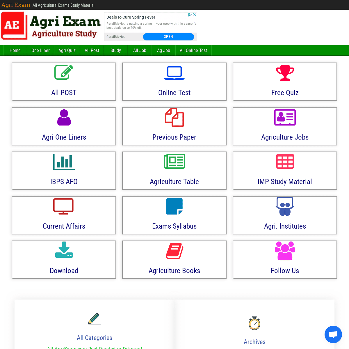 A complete backup of agriexam.com