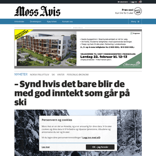 A complete backup of www.moss-avis.no/nyheter/norsk-friluftsliv/ski/synd-hvis-det-bare-blir-de-med-god-inntekt-som-gar-pa-ski/s/