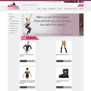 A complete backup of nydancewear.com