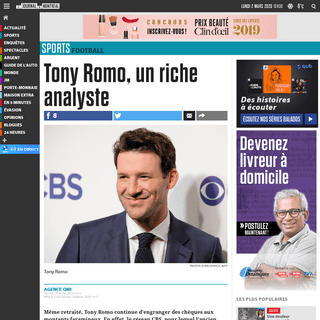 A complete backup of www.journaldemontreal.com/2020/02/29/tony-romo-un-riche-analyste