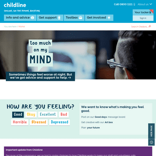 A complete backup of childline.org.uk