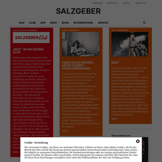 A complete backup of salzgeber.de