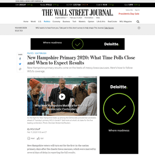 A complete backup of www.wsj.com/articles/new-hampshire-primary-2020-what-time-polls-close-and-when-to-expect-results-1158141700