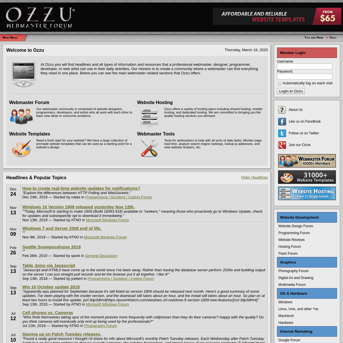 A complete backup of ozzu.com