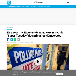 A complete backup of www.france24.com/fr/20200303-en-direct-14-%C3%A9tats-am%C3%A9ricains-votent-pour-le-super-tuesday-de-la-pri