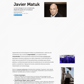 A complete backup of javiermatuk.com